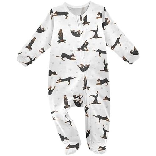 Baby Rompers, Baby Clothes, Cotton Outfits Jumpsuits, Infants, Dogs Pattern, 0-24 Months