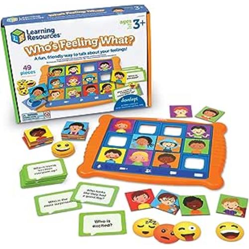 Who's Feeling What? ,Social Emotional Learning Games, Communication Games for Kids, Emotion Toys, Feeling Toys for Kids, 49 Pieces, Age 3+ : Toys & Games