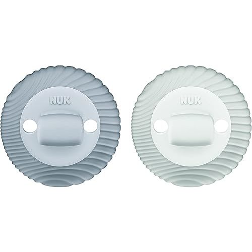 NUK for Nature Comfy Duet 100% Silicone Soother 2-in-1 Pacifier and Teether