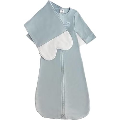 Organic Cotton Blend, All-in-One Sleep Sack Training System for Newborn Infant Baby
