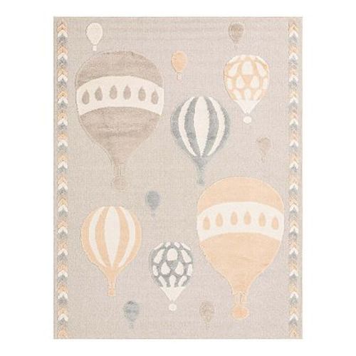 Unique Loom Balloons Whimsy Kids Throw or Area Rug