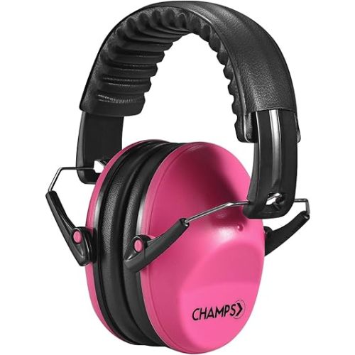 Ear Muffs for Noise Reduction Earmuff Noise Protection Reduction Headphones for Toddlers Kid Children Teen NRR 25dB Safety Hearing Ear Muff Air Shows, Concerts, Firework, Study [Pink]