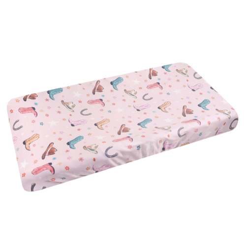 Premium Knit Diaper Changing Pad Cover - Cheyenne