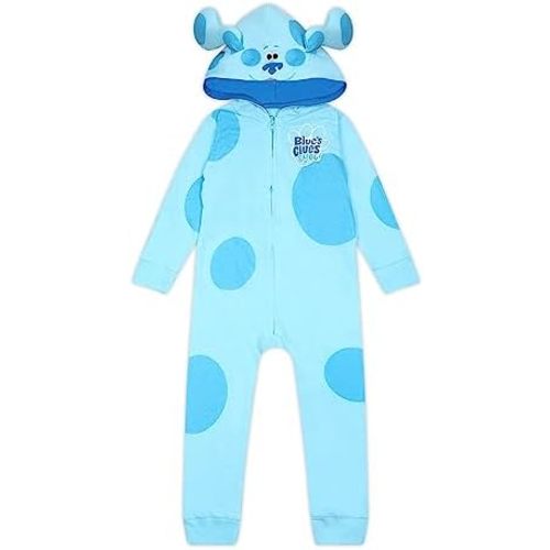Nickelodeon Blue’s Clues & You Boys Zip Up Hooded Coverall for Newborn and Toddlers