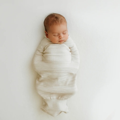 Bamboo Blend Beige Swaddle Sleep Sack – Swaddelini
