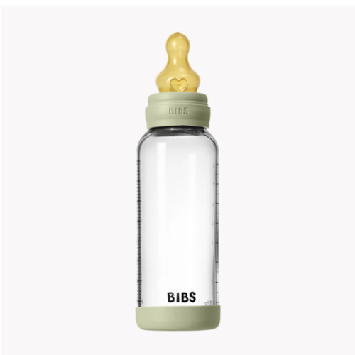 Baby Glass Bottle Set 8oz Latex - Sage – Bibsworld store US
