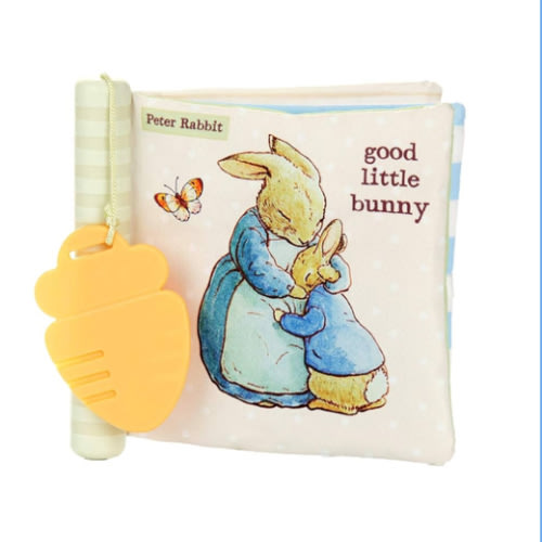 KIDS PREFERRED Beatrix Potter Peter Rabbit Soft Teether Book, 1 Count (Pack of 1), Multicolor