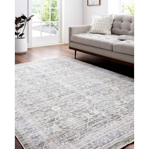 allen + roth Edmonton 8 X 10 (ft) Green Indoor Medallion Oriental Area Rug 672207 at Lowes.com