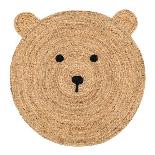 Unique Loom Kids Braided Jute Novelty No Pattern Hand Braided Jute / Sisal Rug | Wayfair