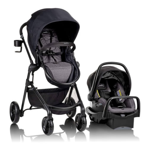 Evenflo Pivot Modular Travel System with LiteMax Infant Car Seat - Casual Gray
