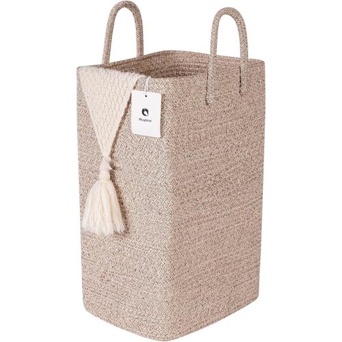 Tall Laundry Basket, Nursery, (Brown, 36L)
