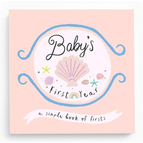 Lucy Darling Little Beach Babe Baby Memory Book – First 5 Years Journal & Photo Album, Baby Girl Keepsake, Unique Scrapbook Album, Mom Gift
