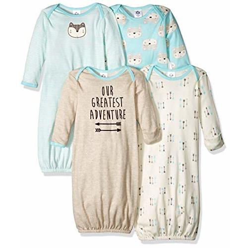 Gerber Baby Boy and Girls 4-Pack Sleeper Gown
