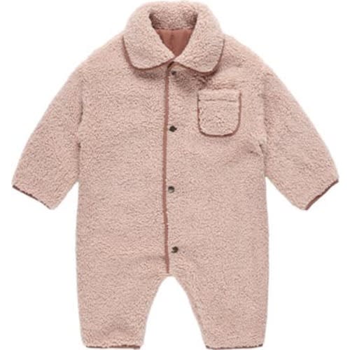 Reversible Faux Shearling Jumpsuit, 6-12M
