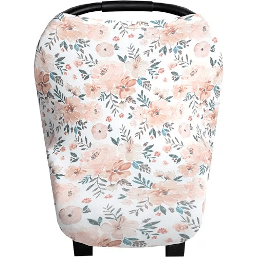Copper Pearl Multi-Use Cover: Car Seat Covers, Nursing Cover, and Stroller Cover for Sun - Stretchy Fabric, All-Season Use, Stylish Designs, Easy Access for Moms - Autumn
