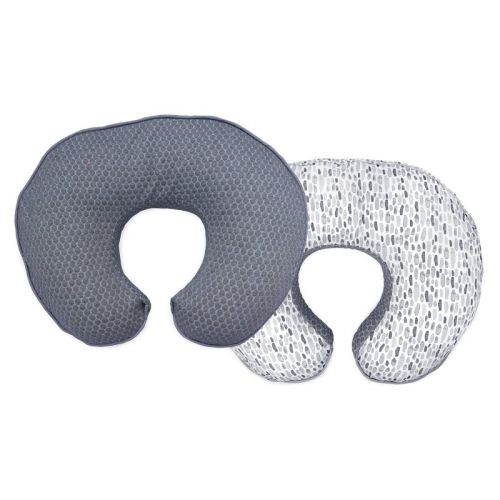 Boppy Nursing Pillow Luxe, Gray Pennydot