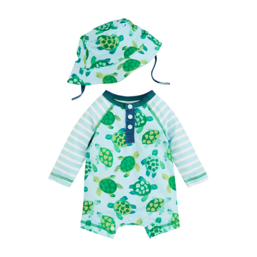 Boys' Turtle Rash Guard Set