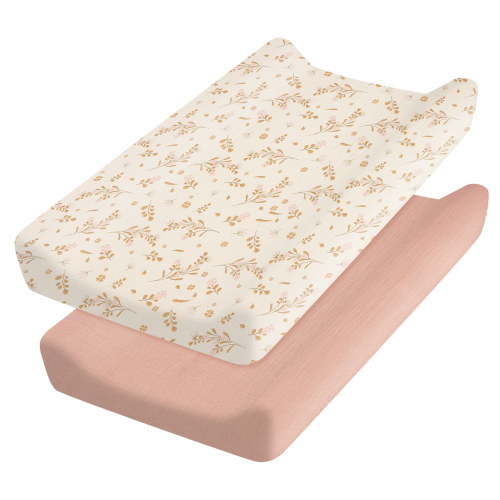 Changing Pad Cover Easy to Clean Baby Diaper Soft Changing Pad Sheets Flexible Changing Table Pad Cover Comfortable Cotton Fitted Diaper for Baby Girls