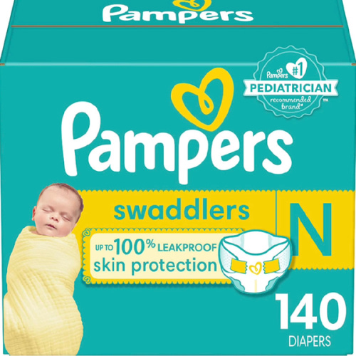 Pampers Swaddlers Newborn Diaper Size 0 140 Count