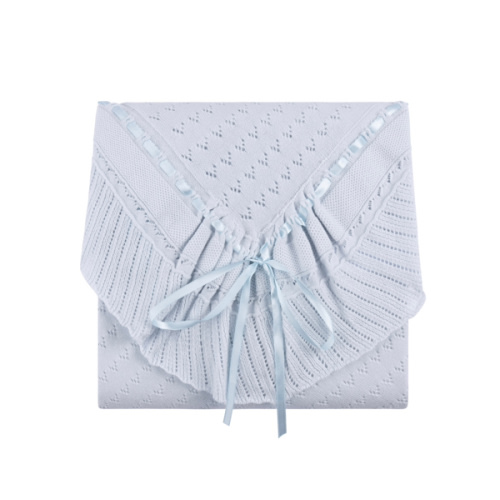 Pointelle Knit Ruffle Blanket | Feltman Brothers