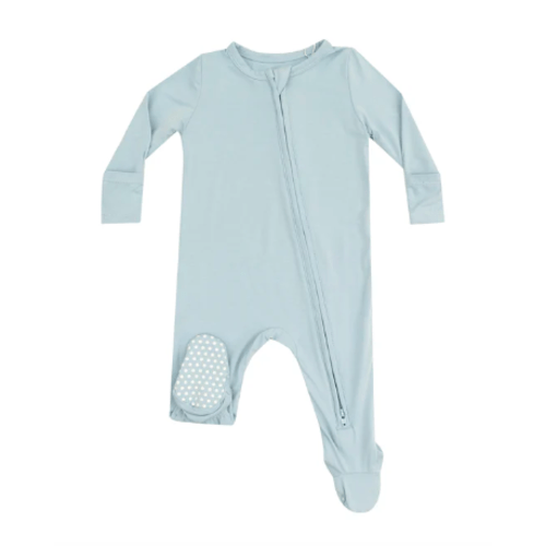 2 Way Zipper Footie - Solid Cloud Blue – Angel Dear