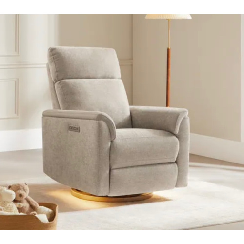 Maire Power Swivel Nursery Recliner Chair with Nightlight
