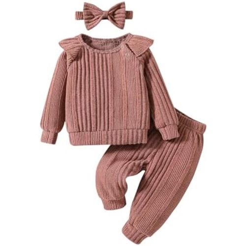 Baby Girl Sweatshirt Clothes Set 0-24Months