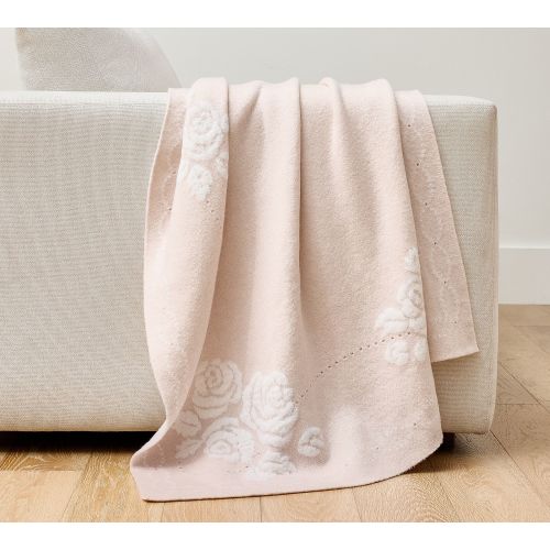 LoveShackFancy Knit Roses Throw