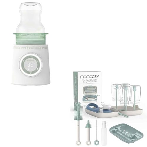 Momcozy Portable Bottle Warmer & Momcozy Bottle Brush Set