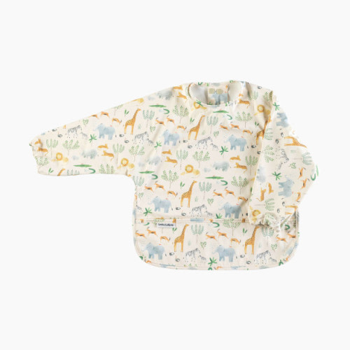 Loulou Lollipop Long Sleeve Waterproof Bib - Safari Jungle