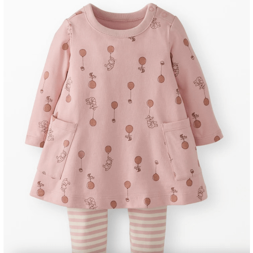 Baby Disney Winnie the Pooh Long Sleeve Dress & Leggings Set
