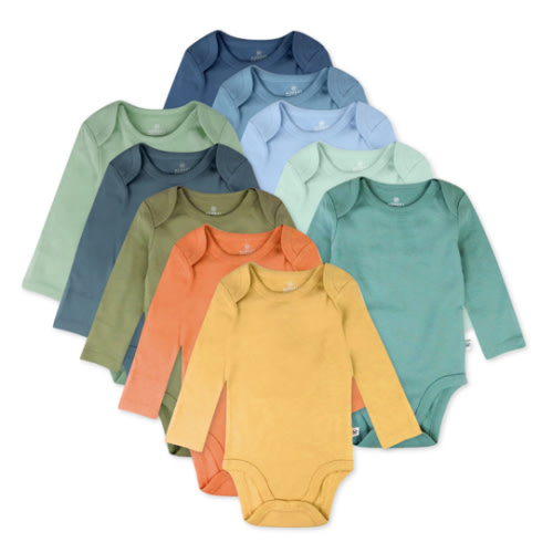 10-Pack Organic Cotton Long Sleeve Bodysuits | Honest Baby Clothing