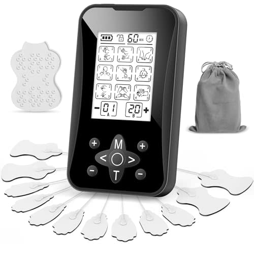 MANPICTE TENS Unit Muscle Stimulator, Rechargeable TENS Machine for Pain Relif Muscle Massager- pregnancy