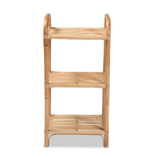 31.5" Barras Rattan 3 Tier Display Shelf Natural/brown - Bali & Pari: Made In Indonesia, No Assembly Required