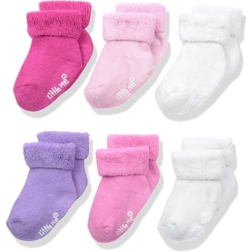 Little Me Baby Girls' 6 Pack Variety Socks