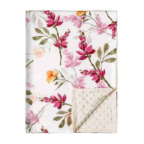 Gllquen Baby Super Soft Plush Minky Blanket with Double Layer Dotted Backing for Toddler for Boys Girls 30"x 40",Florid