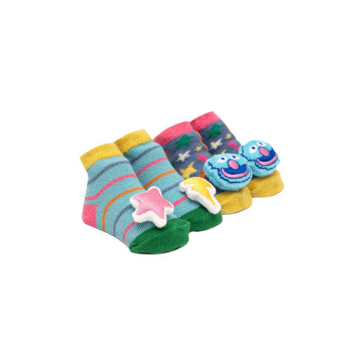 Sesame Street: The Monster at the End of This Book Baby Rattle Socks (2-pack)