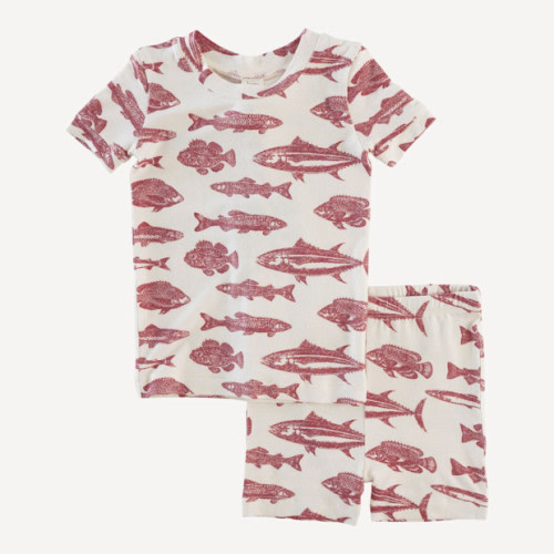 Katie Quinn Short Sleeve Crew Neck Shortie PJ Set