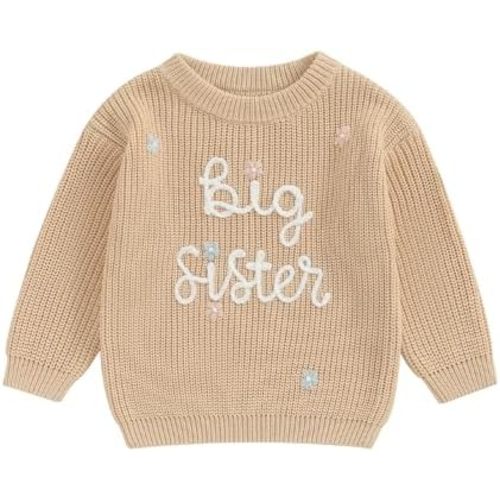 Baby Girl Boy Knit Sweater Blouse Pullover Sweatshirt Warm Crewneck Long Sleeve Tops for Infant Toddler