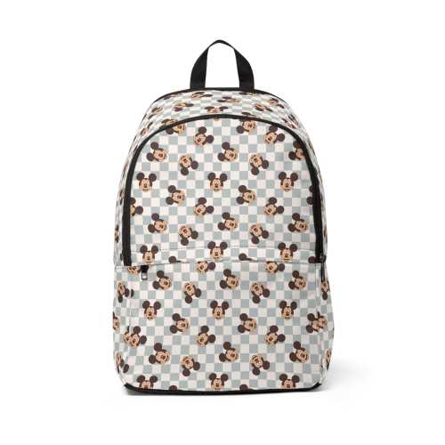 Mickey Mouse Blue Checkered Backpack