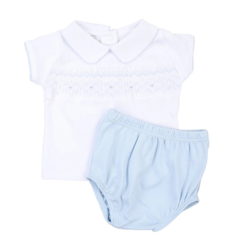 Sophia and Oliver Smocked Diaper Set - Baby Bloomers