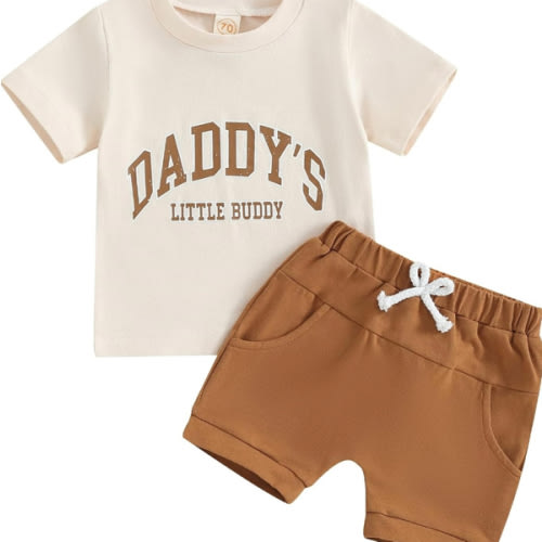 Kupretty Baby Boy Clothes Toddler Summer Outfit Short Sleeve T-Shirt Tee Tops Joggers Casual Shorts 2Pcs Clothing Set