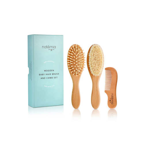 Wooden Hair Brush Set