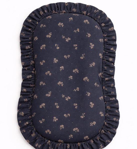 Floral Motif Ruffle Zipper Lounger Cover for Snuggle Me