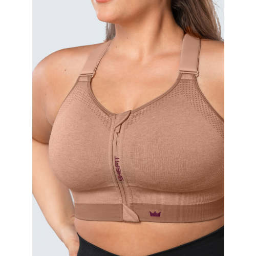 Low Impact Sports Bra - Heathered Tan