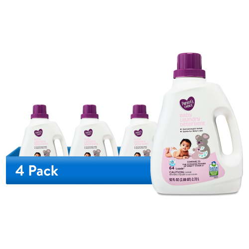(4 pack) Parent's Choice Baby Laundry Detergent, 92 fl oz, 64 Loads