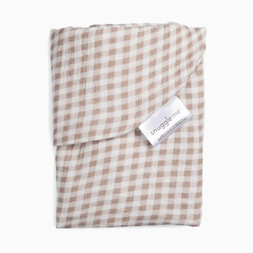Snuggle Me Organic Infant Lounger Muslin Cover - Gingham