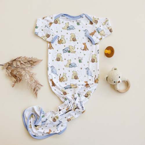 100 Acre Snooze Blue Infant Gown