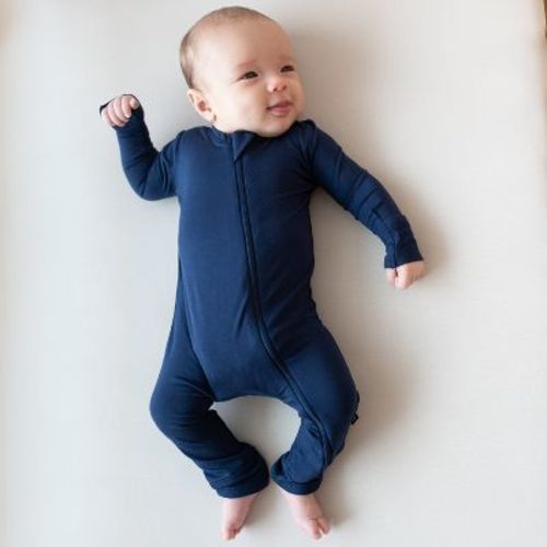 Kyte Baby Zippered Romper In Navy