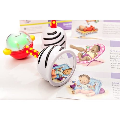 SmartNoggin NogginStik Developmental Light-Up Rattle for Infants up to 12 months